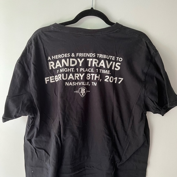 Randy Travis XL black t-shirt - Picture 2 of 2